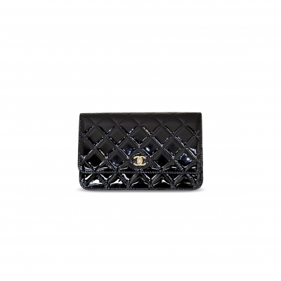 CHANEL CLASSIC WALLET ON CHAIN PATENT LEATHER AS4241 (19*13*3.5cm)